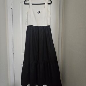 DKNY White Ribbed Knit Top